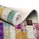 Exclusive Saray Dijital Halı Saçaklı Lana Patchwork Renkli