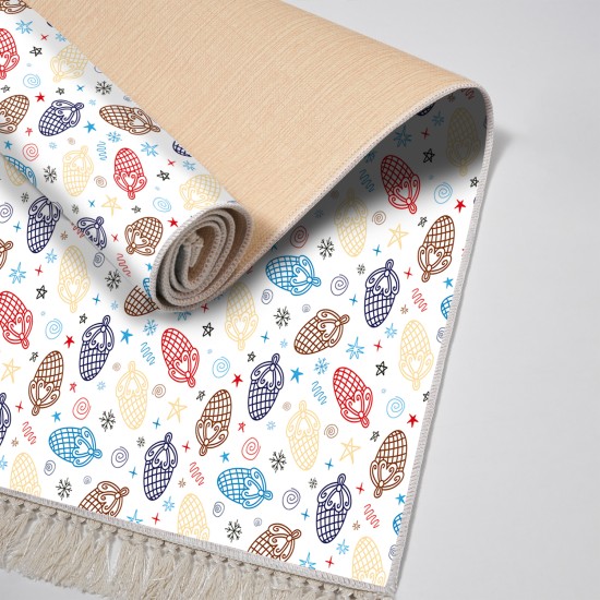 Dekoreko Kaymaz Taban Djt Klozet Takımı Saray Deri Saçaklı Çocuk AL5006 Beyaz