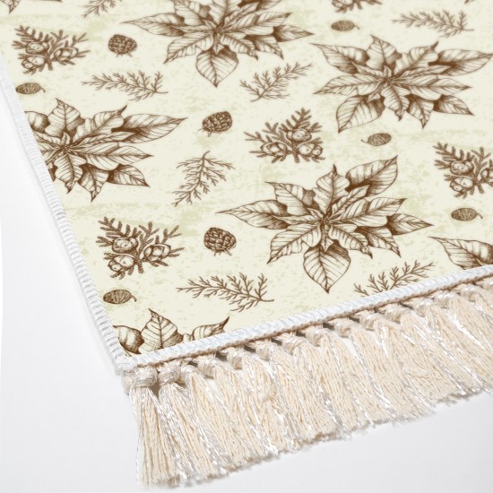 Dekoreko Kaymaz Taban Djt Klozet Takımı  Toprak Saçaklı Vintage AL5008 Bej