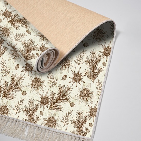 Dekoreko Kaymaz Taban Djt Klozet Takımı Saray Deri Saçaklı Vintage AL5009 Bej