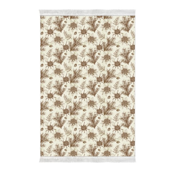 Dekoreko Kaymaz Taban Djt Klozet Takımı  Toprak Saçaklı Vintage AL5009 Bej