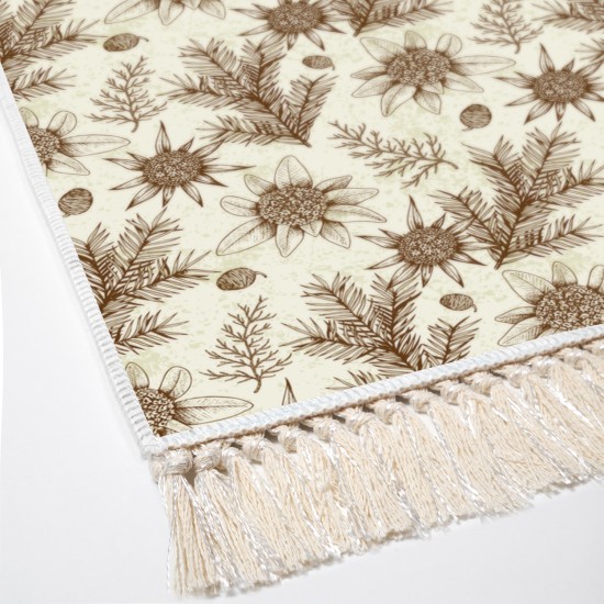 Dekoreko Kaymaz Taban Djt Klozet Takımı  Toprak Saçaklı Vintage AL5009 Bej