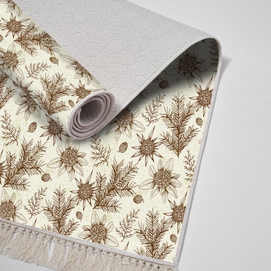 Dekoreko Kaymaz Taban Djt Klozet Takımı  Toprak Saçaklı Vintage AL5009 Bej