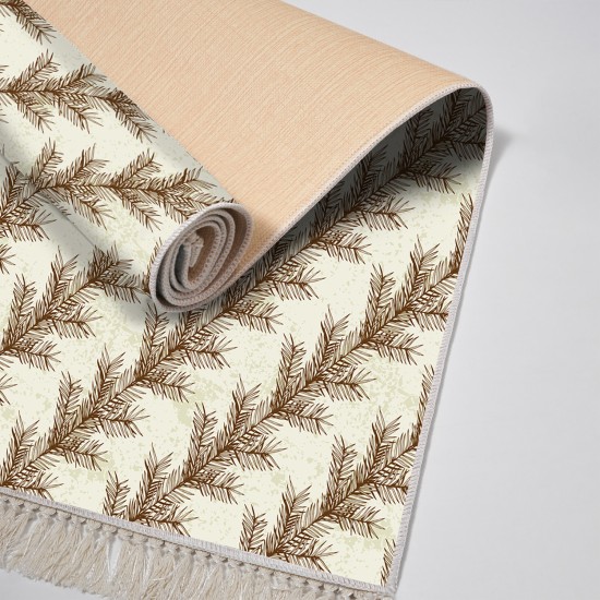 Dekoreko Kaymaz Taban Djt Klozet Takımı Saray Deri Saçaklı Vintage AL5010 Bej