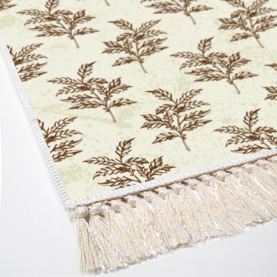 Dekoreko Kaymaz Taban Djt Klozet Takımı Saray Deri Saçaklı Vintage AL5011 Bej