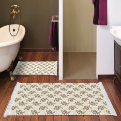 Dekoreko Kaymaz Taban Djt Klozet Takımı  Toprak Saçaklı Vintage AL5011 Bej