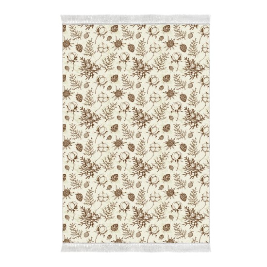 Dekoreko Kaymaz Taban Djt Klozet Takımı Saray Deri Saçaklı Vintage AL5012 Bej