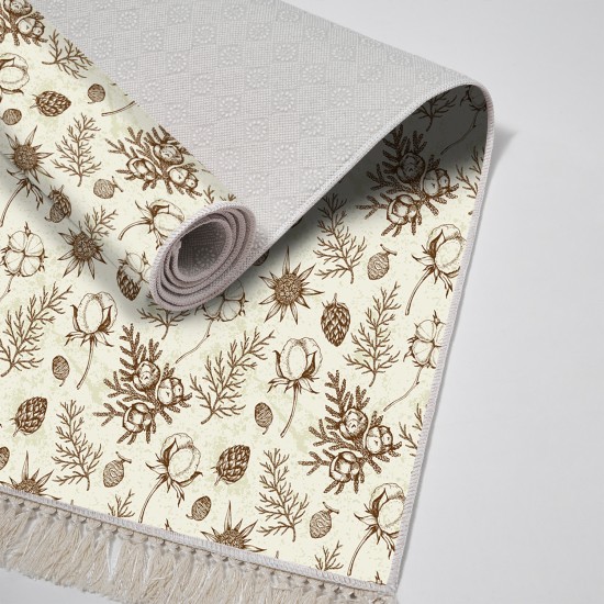 Dekoreko Kaymaz Taban Djt Klozet Takımı  Toprak Saçaklı Vintage AL5012 Bej