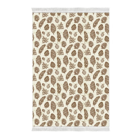 Dekoreko Kaymaz Taban Djt Klozet Takımı Saray Deri Saçaklı Vintage AL5014 Bej