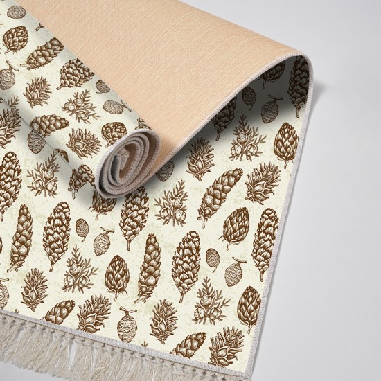 Dekoreko Kaymaz Taban Djt Klozet Takımı Saray Deri Saçaklı Vintage AL5014 Bej