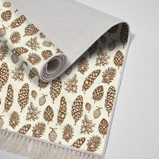 Dekoreko Kaymaz Taban Djt Klozet Takımı  Toprak Saçaklı Vintage AL5014 Bej