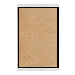 Dekoreko Kaymaz Taban Djt Klozet Takımı Saray Deri Saçaklı Dokuma Desen E5001 Açık Kahverengi