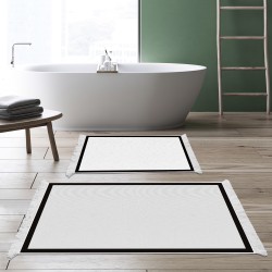 Dekoreko Kaymaz Taban Djt Klozet Takımı Saray Deri Saçaklı Dokuma Desen E5001 Açık Gri