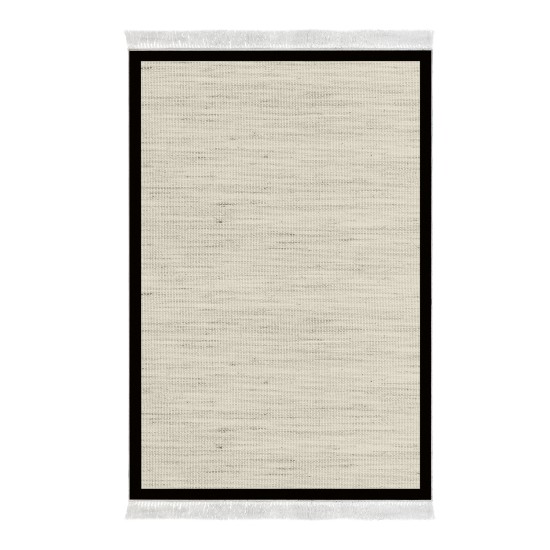 Dekoreko Kaymaz Taban Djt Klozet Takımı Saray Deri Saçaklı Dokuma Desen E5001 Bej Gri