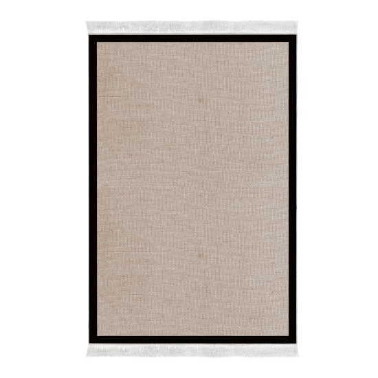 Dekoreko Kaymaz Taban Djt Klozet Takımı Saray Deri Saçaklı Dokuma Desen E5001 Taupe