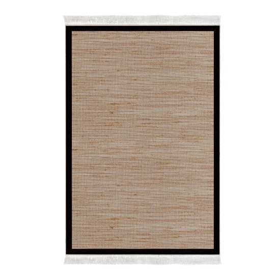 Dekoreko Kaymaz Taban Djt Klozet Takımı  Toprak Saçaklı Dokuma Desen E5001 Kahve Bej