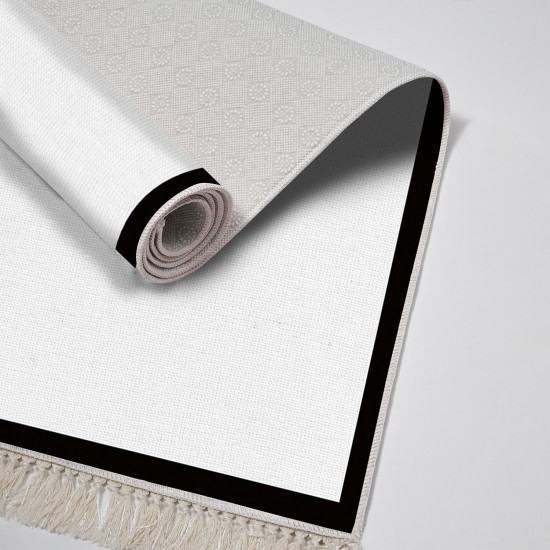 Dekoreko Kaymaz Taban Djt Klozet Takımı  Toprak Saçaklı Dokuma Desen E5001 Açık Gri