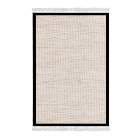 Dekoreko Kaymaz Taban Djt Klozet Takımı  Toprak Saçaklı Dokuma Desen E5007 Açık Bej