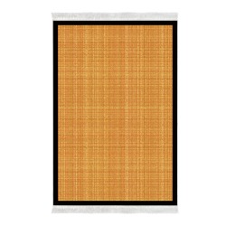 Dekoreko Kaymaz Taban Djt Klozet Takımı  Toprak Saçaklı Dokuma Desen E5007 Turuncu Kahve