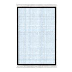 Dekoreko Kaymaz Taban Djt Klozet Takımı Luna Pamuk Saçaklı Dokuma Desen E5007 Açık Mavi