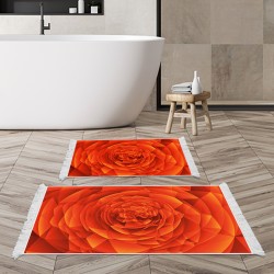 Kaymaz Taban Djt Klozet Takımı  Toprak Saçaklı Geometrik E5011 Turuncu