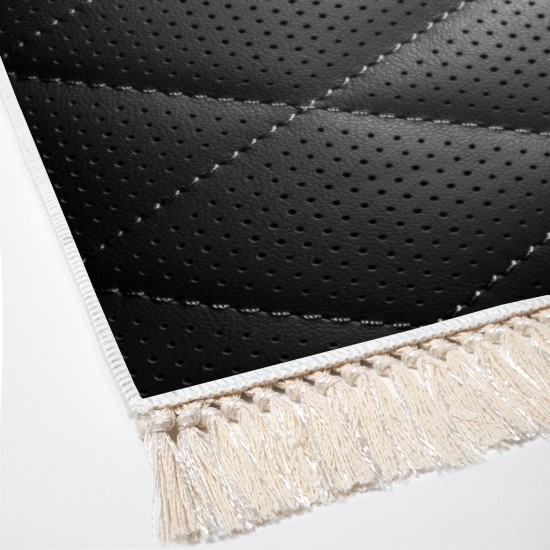 Kaymaz Taban Djt Klozet Takımı  Toprak Saçaklı Geometrik E5013 Siyah