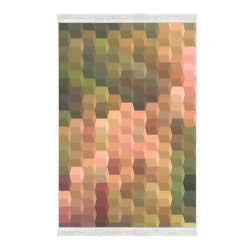 Kaymaz Taban Djt Klozet Takımı Saray Deri Saçaklı Geometrik E5014 Renkli