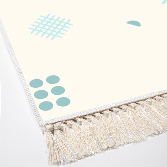 Kaymaz Taban Djt Klozet Takımı  Toprak Saçaklı Geometrik E5015 Beyaz