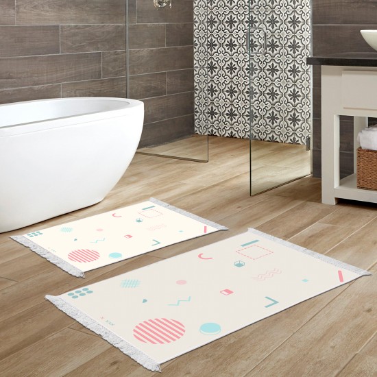 Kaymaz Taban Djt Klozet Takımı  Toprak Saçaklı Geometrik E5015 Beyaz