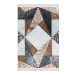 Dekoreko Kaymaz Taban Djt Klozet Takımı Saray Deri Saçaklı Geometrik E5028 Renkli