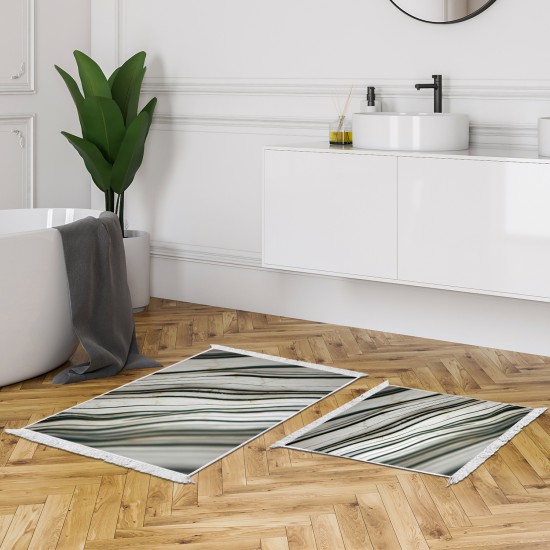 Dekoreko Kaymaz Taban Djt Klozet Takımı Saray Deri Saçaklı Mermer E5032 Beyaz