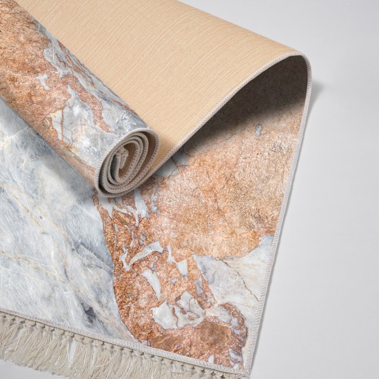 Dekoreko Kaymaz Taban Djt Klozet Takımı Saray Deri Saçaklı Mermer E5034 Mavi