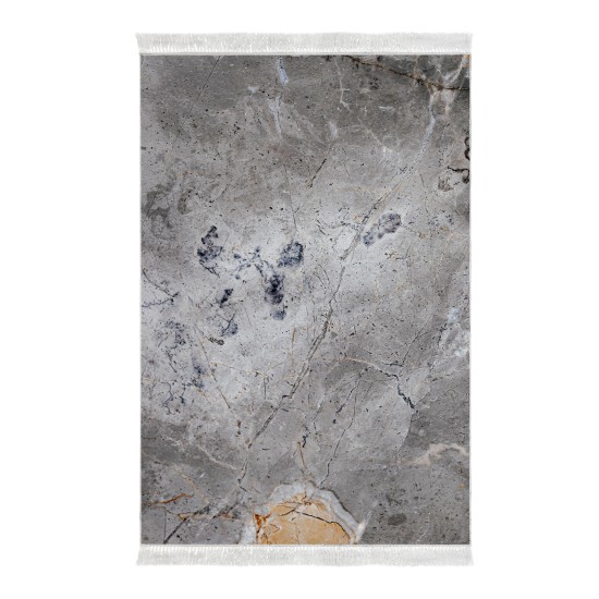 Dekoreko Kaymaz Taban Djt Klozet Takımı Luna Pamuk Saçaklı Mermer E5037 Gri